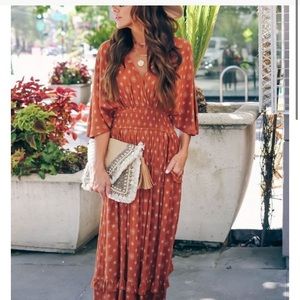 VNECK TUNIC MAXI DRESS